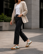 The Court in Olive - worn outfit