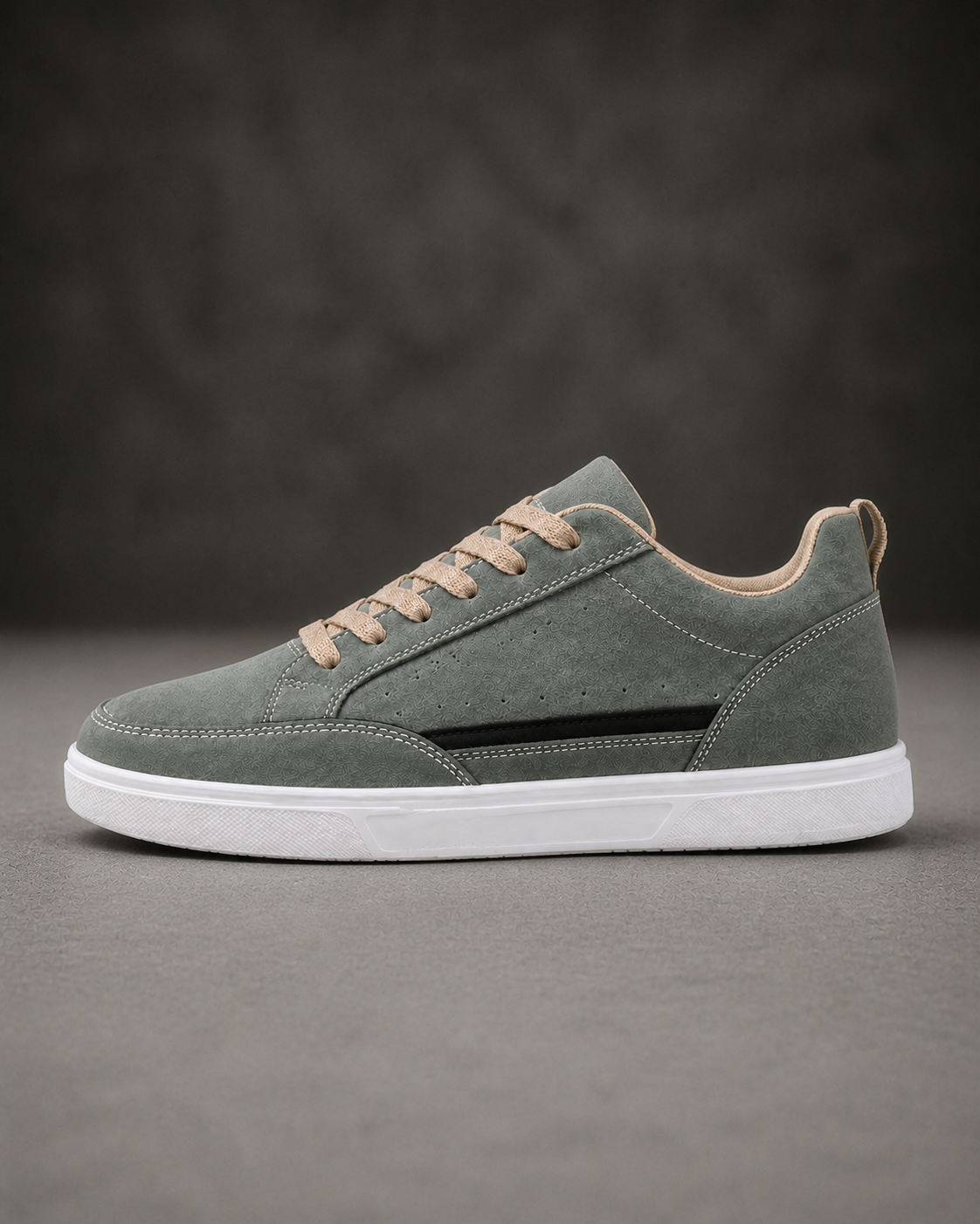 The Staple in Moss - side profile