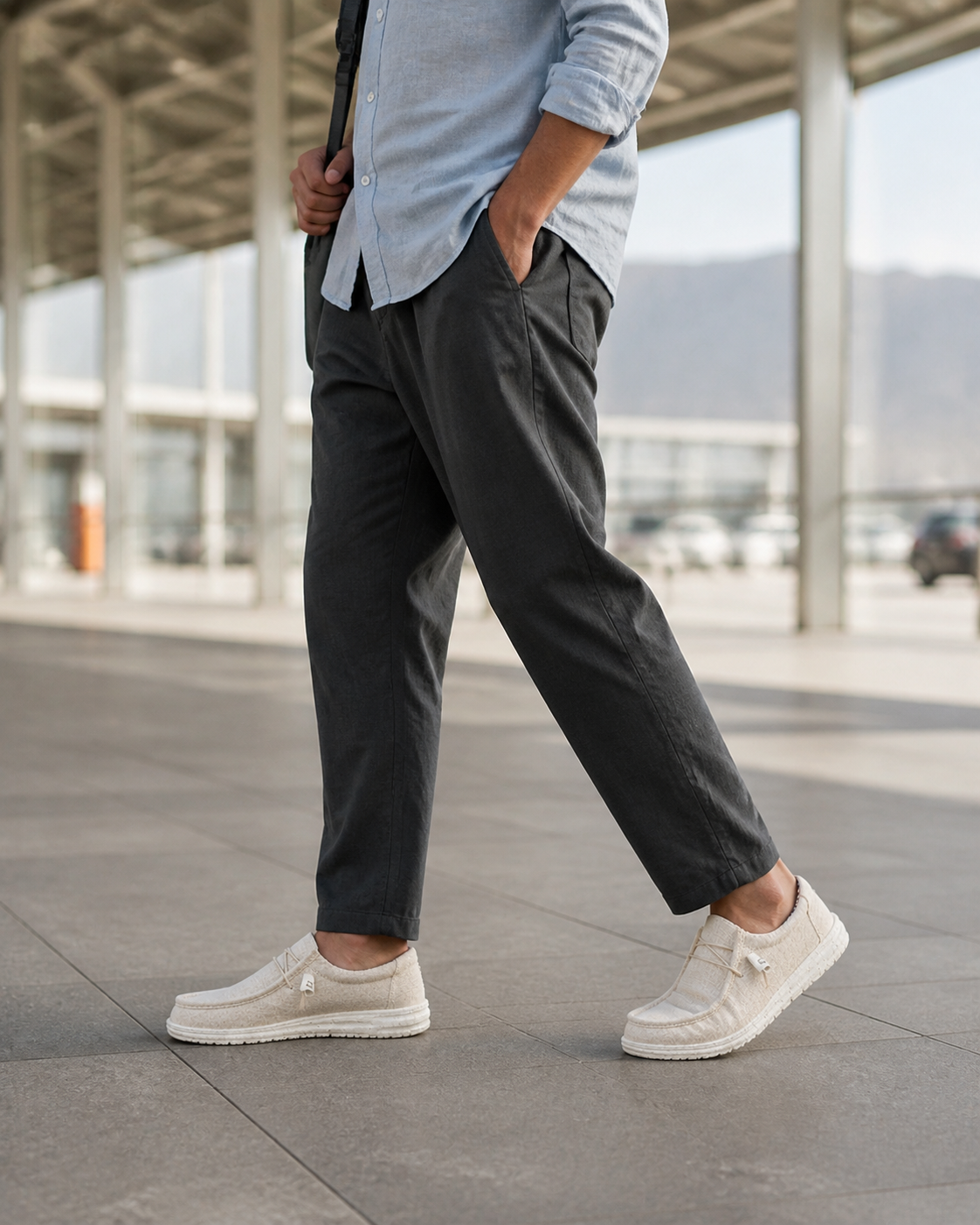 The Wander in Cream - worn outfit